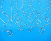 Initial Necklace-Personalized Jewelry-Sterling Silver-Mini