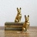 Vintage Pair of Brass German Shepherd Dogs