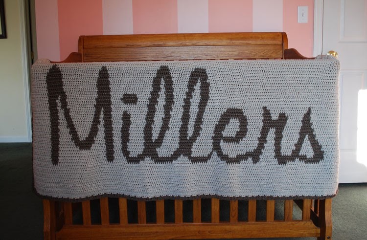Personalized Name Afghan