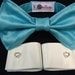 Blue Ruff Cuff Set with Dog Bow Tie