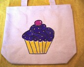 Cupcake Canvas Tote Bag Ballet Bag Shopping Bag