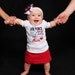 The Airforce has my Daddy but I have his Heart - White Applique Shirt or Onesie and Matching Hair Bow set for Girls