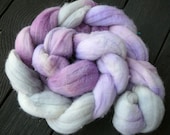 Hand dyed merino wool roving  Amethyst Throne  7.5 oz