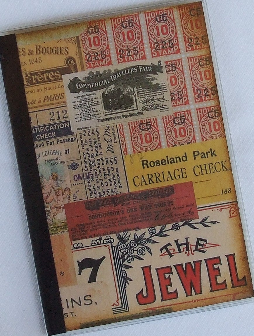 PASSPORT COVER - Vintage Boarding Tickets