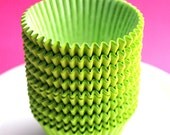 Lime Green Cupcake Liners, Baking Cups (50)