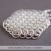 Dragonscale Pendant. Sterling chainmaille.