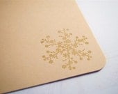 Gold Dust FLAT NOTECARDS with envelopes - set of 8 in fawn