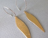 gold dangle earrings - shape 12