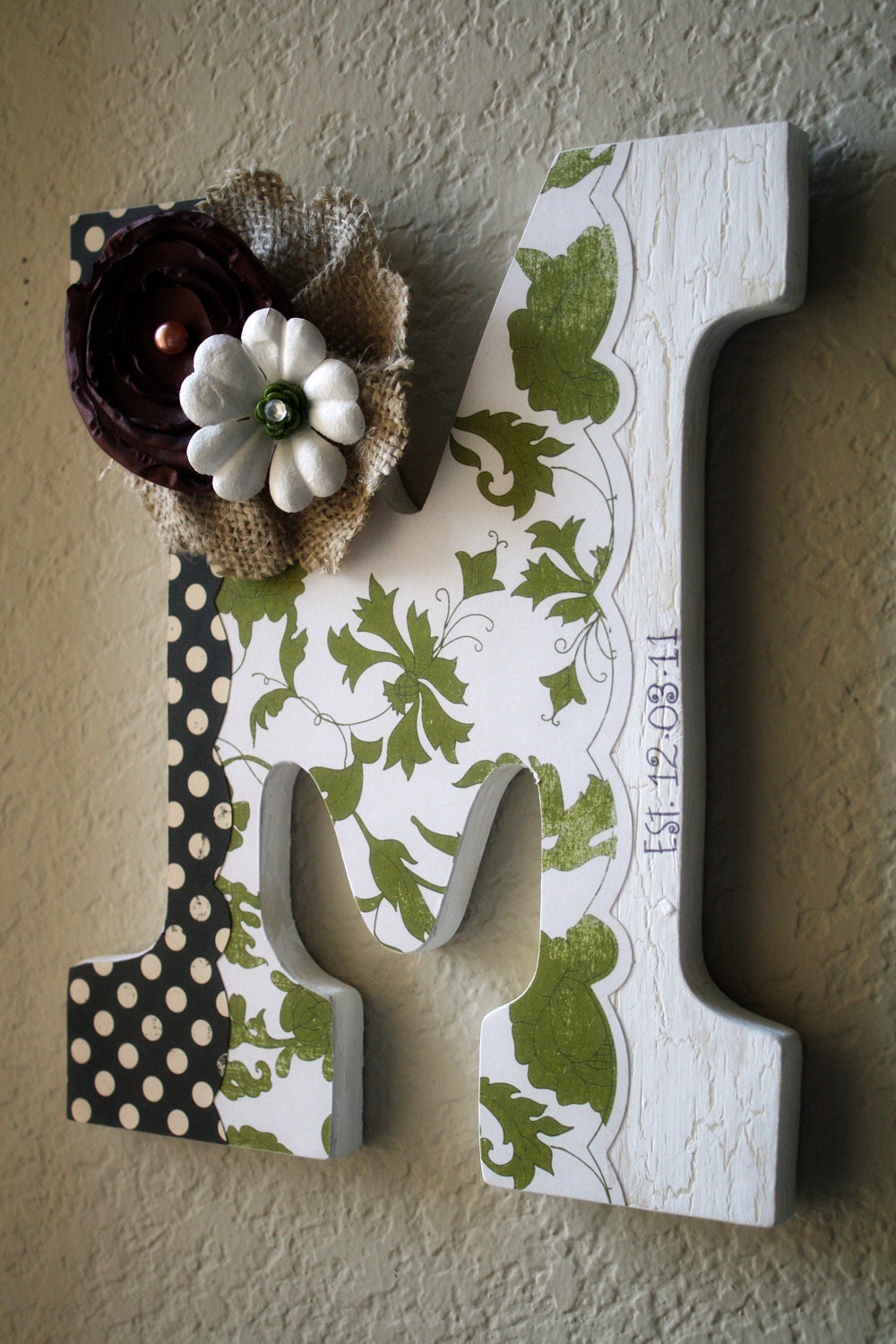 Custom Wooden Wall Letter- Wedding, Nursery, Home Decor