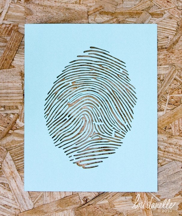 Custom Fingerprint Paper Cutting