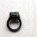 Copper Chrysoprase Ring Emerald Caribbean Green Handmade Organic Raw Modern