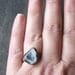 Ring Druzy Copper Geode Agate Gem Stone Frost Sugared Grey White Crystal Ice Handmade Raw Artisan