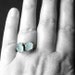 Copper Aquamarine Ring March Birthstone Pale Green Blue Artisan Handmade