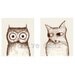 owl and pussycat double portrait - fine art print (medium)