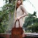 On Sale was 170 usd //Fringe Brown  Leather Bag