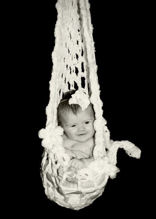 INSTANT DOWNLOAD Crochet Pattern Hanging Pod Sling Cocoon