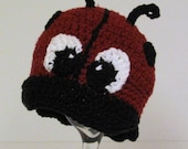 INSTANT DOWNLOAD Crochet Pattern Ladybug Cap Newborn to 3 years Welcome to sell all finished items.
