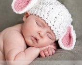 INSTANT DOWNLOAD Crochet Pattern Lovable Lamb Hat  - Sizes Preemie to 3 yrs Welcome to sell all finsihed items