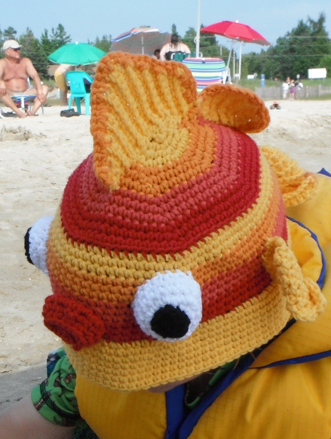 INSTANT DOWNLOAD Crochet Pattern Here Fishy Fishy Includes (6 Sizes Newborn to Adult) Permission to sell all finished items