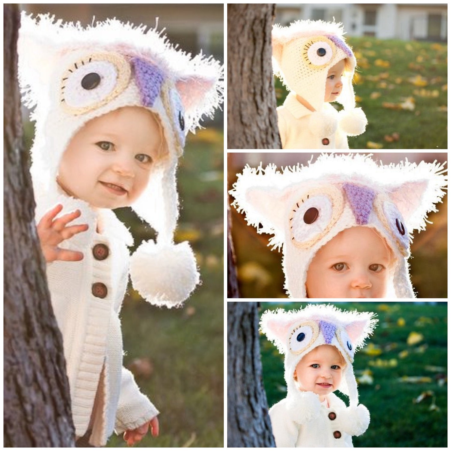 INSTANT DOWNLOAD Crochet Pattern Mystic Owl Hat (5 Sizes Newborn to Adult ) Permission to sell all finished items
