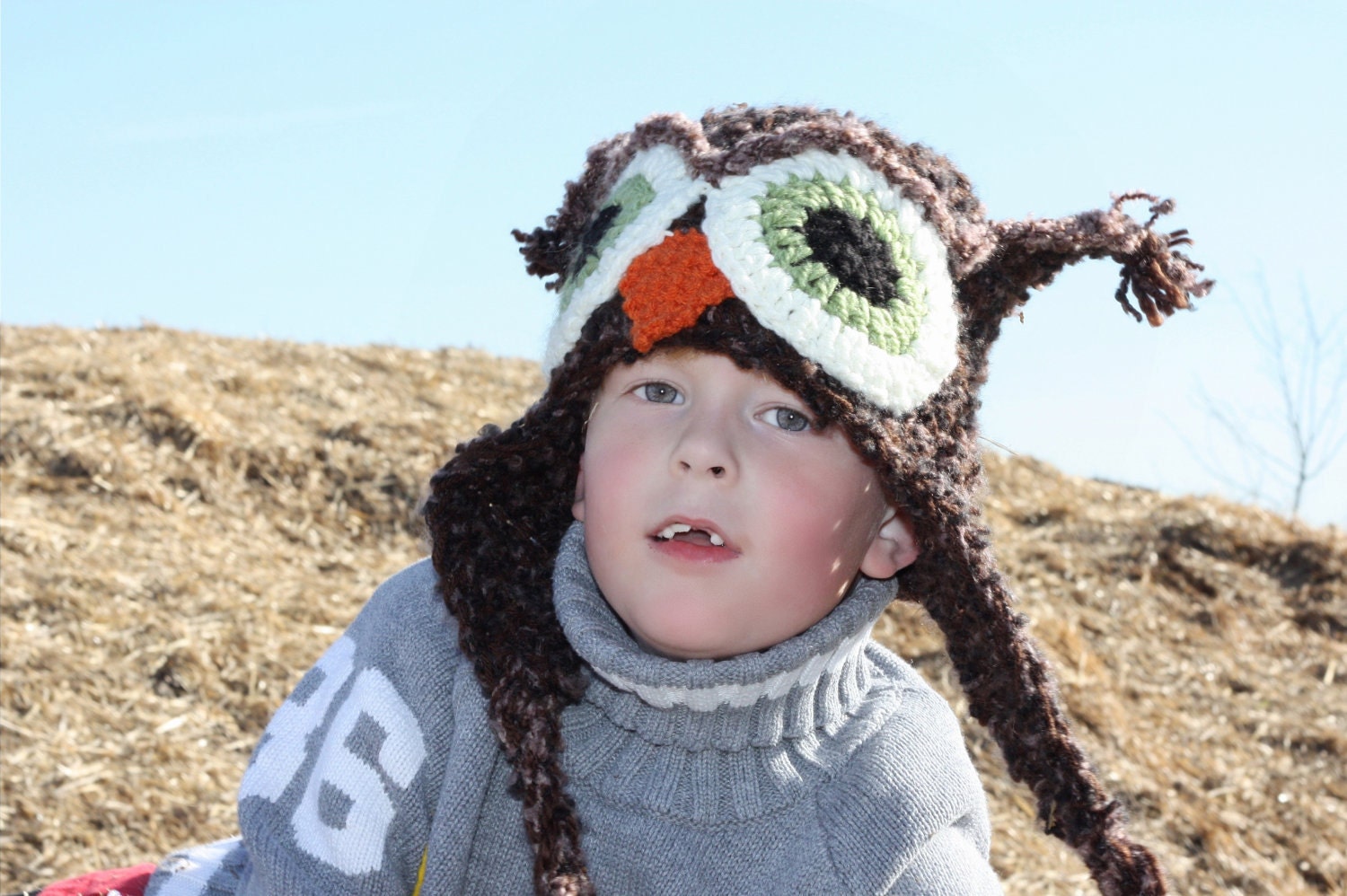 INSTANT DOWNLOAD Crochet Pattern Fast and Easy Owl Hat (5 Sizes Newborn to Adult ) Permission to sell all finished items