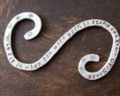 Why Fit in... Dr. Seuss Quoted Bookmark, Hand Stamped Bookmark, Custom Bookmark