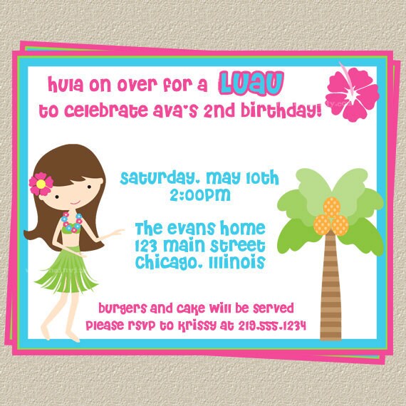 Free Luau Invitations