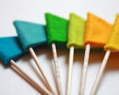 Cupcake Toppers / Summer Party Decorations / Wool Felt Toppers Il_170x135