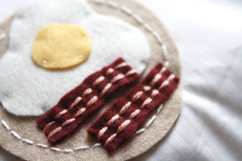 Drawstring Bag Pouch / Turkey Bacon and Egg 