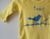 Tweet  long sleeved bird Onesie pick your size and color