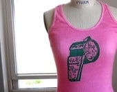 Whistle shirt, Fancy Whistle ladies tank top Great for referees and coaches in pink or custom colors