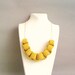 Mustard chain necklace