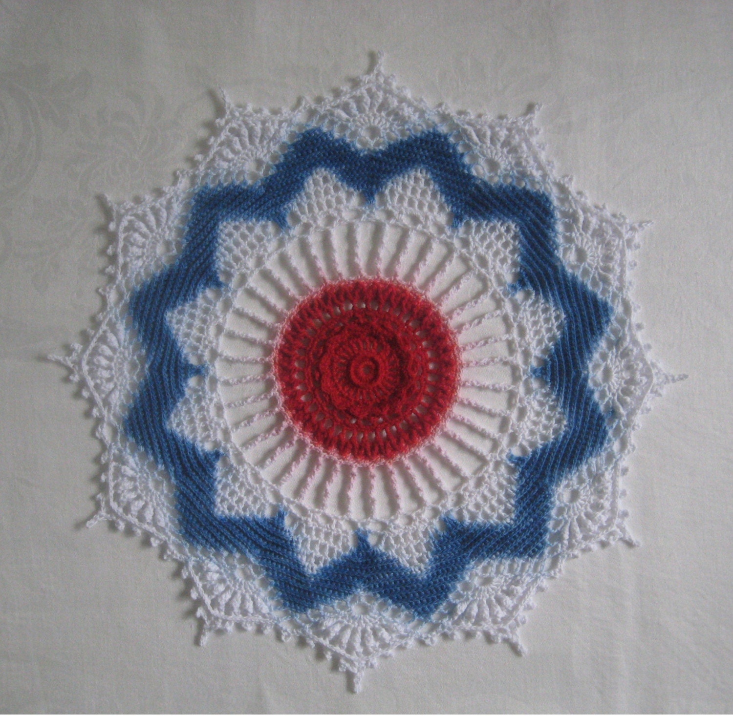 Fireworks doily
