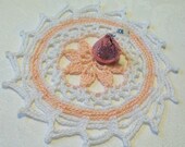 Pink Flower Doily