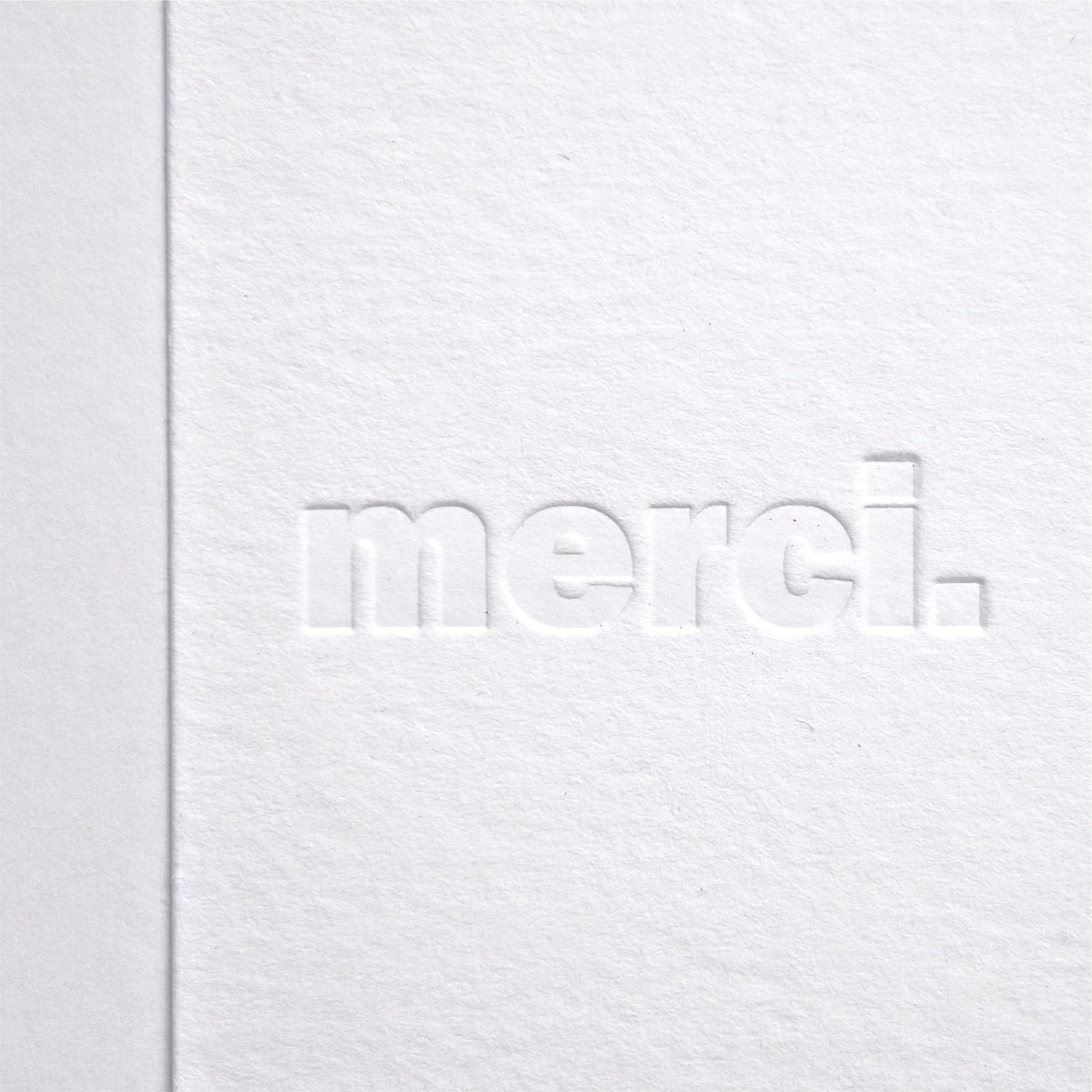Merci. - Box of 10 Letterpress Cards