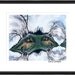 Earth Spirits Cosmic Figure Photo Collage / goddess/ fantasy art / bare trees / winter landscape fine art print