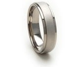 New 6mm Comfort Fit Ring, Custom Titanium Jewelry, Free Sizing Band 4-17