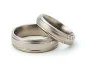 Titanium Matching His and Hers Set - Free Sizing