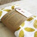 Geometric Hand Printed Tea Towel Set of Two Huge 30"x30"