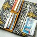 Women's Wallet Handmade vegan bifold wallet clutch turtles on white background