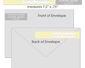 Chevron Little Skinnies Custom Wrap Around Envelope Labels