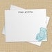 Vintage Camera - Set of 8 CUSTOM Personalized Flat Note Cards/ Stationery