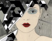 Super-Sized Print of KUEDO II / Giclee print (35" x 35" / 90cm x 90cm) Limited Edition. Signed. Archival.