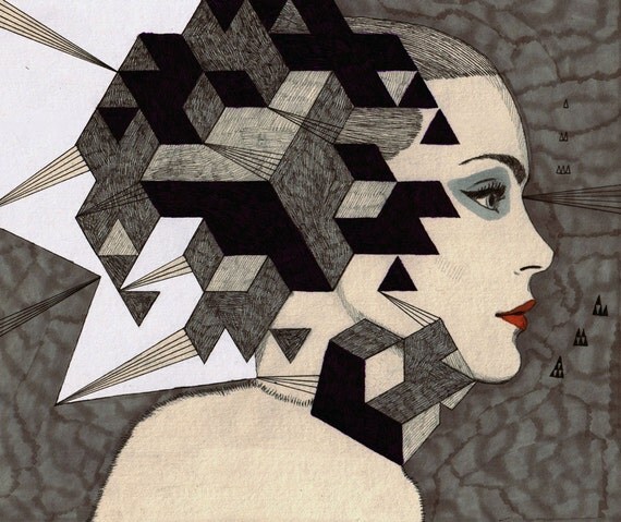 Medium Print of KUEDO SEVERANT Giclee print (18.5" x 16" / 47cm x 40cm) Limited Edition. Signed. Archival.