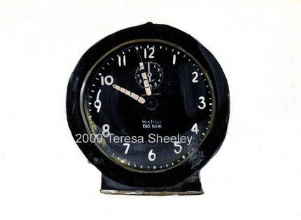 Vintage Clock - Print