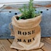 Mini Burlap Bag with Rosemary