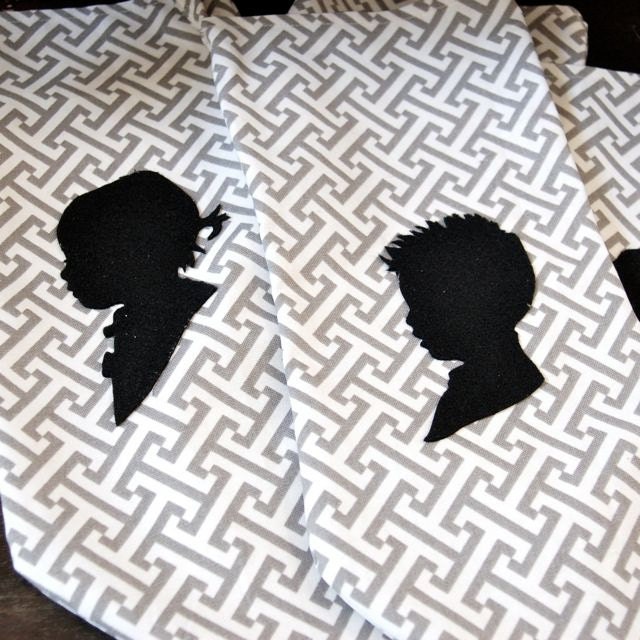 Custom Silhouette Christmas Stocking- Order by December 10th for Christmas Delivery