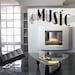 Music Words Musical Notes Vinyl Wall Art Decal Sticker