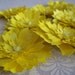 Handmade Maize Yellow Paper Mums  - Set of 10