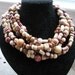 Chunky Statement Necklace with Wood Beads